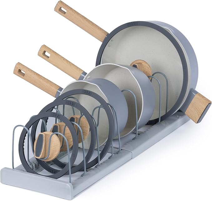 kitchen organisation pan rack